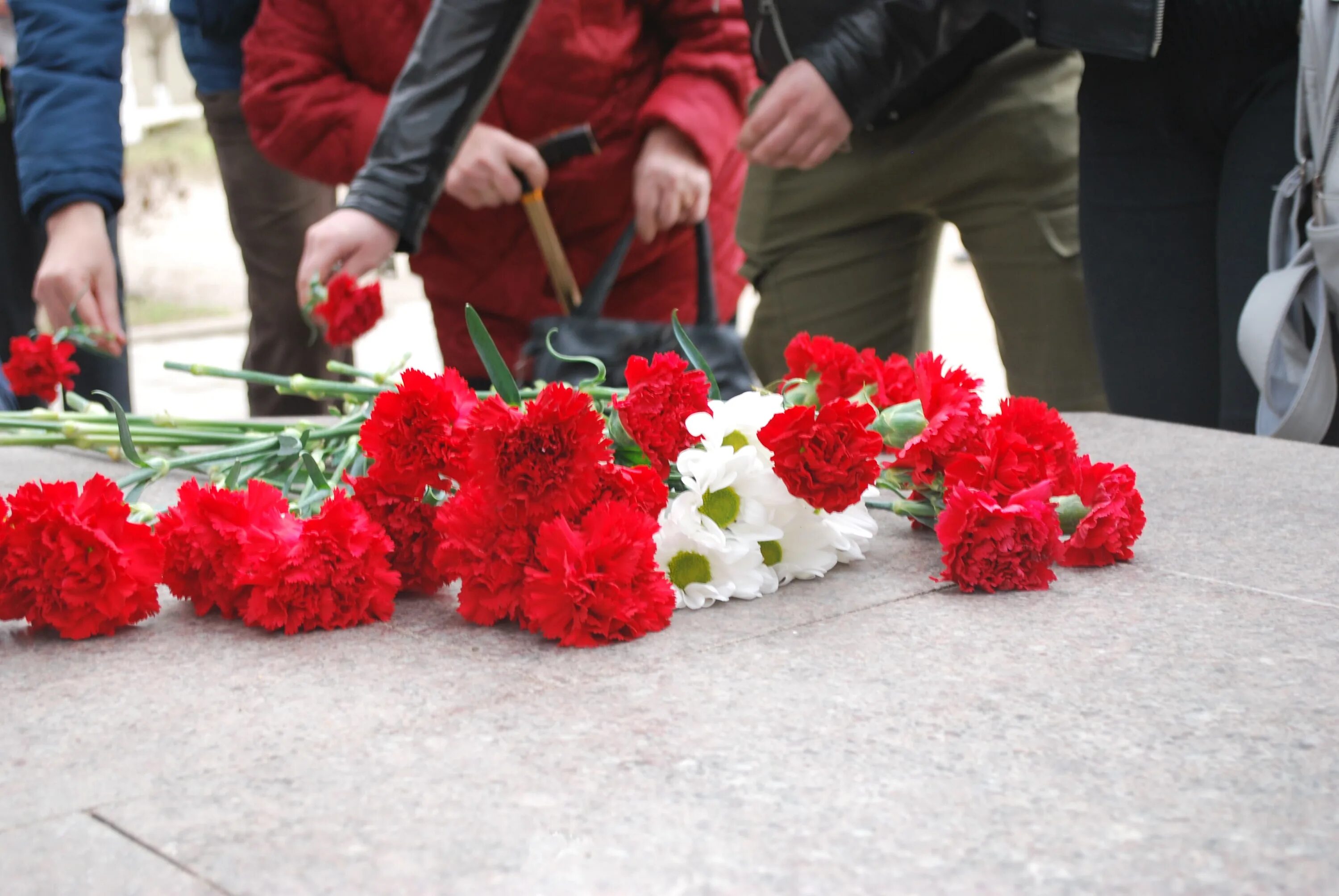 Участие в возложении цветов