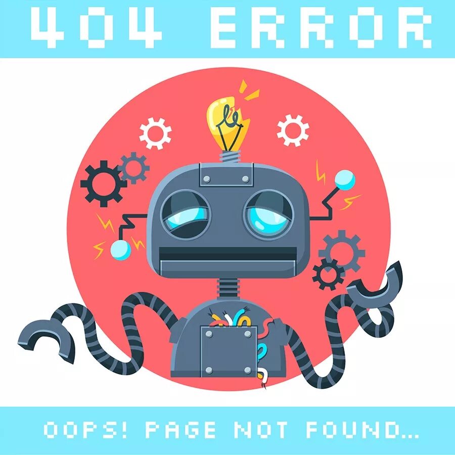 Vector error. Сбой робота. робот error. эррор вектор. image error vector.