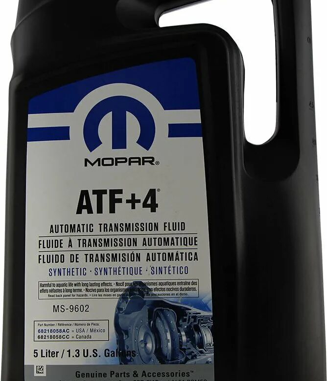 Atf 4 цена. Mopar ATF+4 5 Л.. Масло АКПП Chrysler 68218058ac. Масло мопар АТФ 4+ трансмиссионное. Mopar ATF+6.