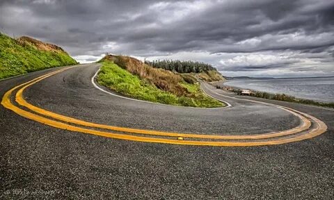 Turned road