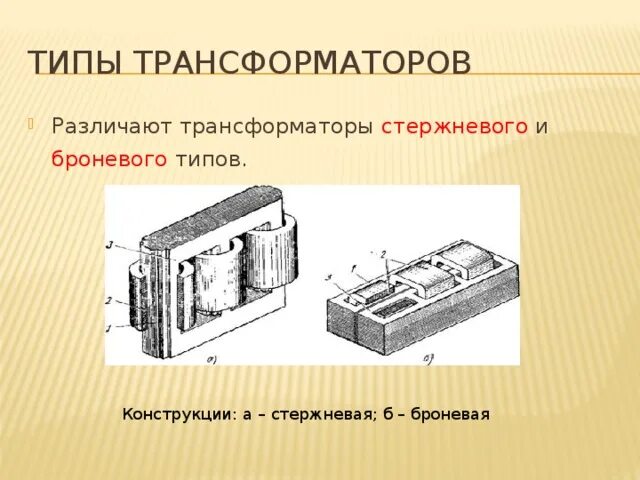 Типы трансформаторов