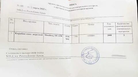 Направление на отстрел