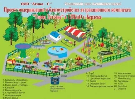 До какого месяца работает парк аттракционов