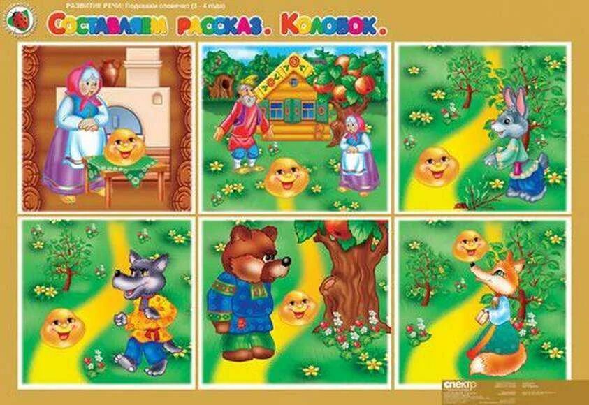 Животные в колобке. Животные в колобке