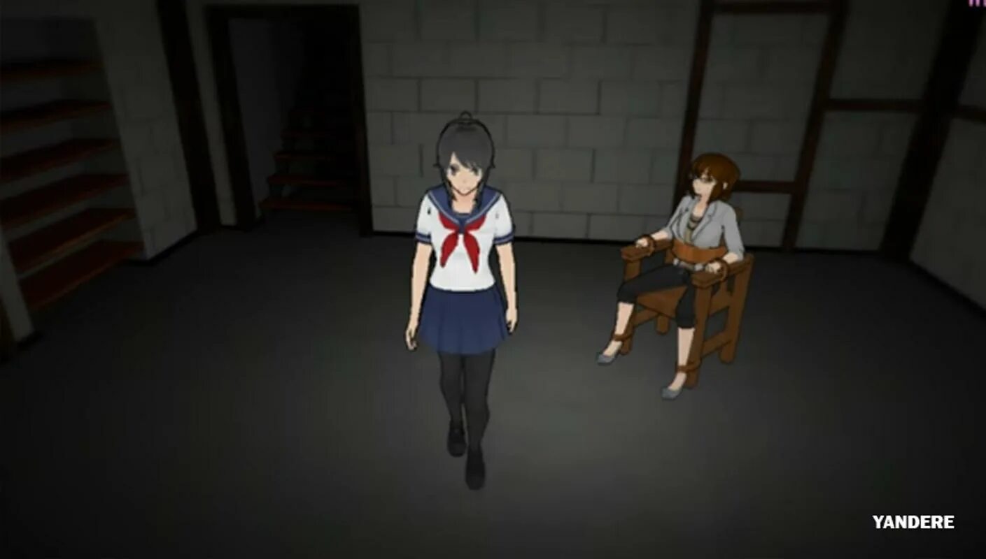 Yandere simulator на андроид оригинал. Яндере симулятор телефонная версия. Подвал Яндере симулятор. Яндере симулятор скрины.