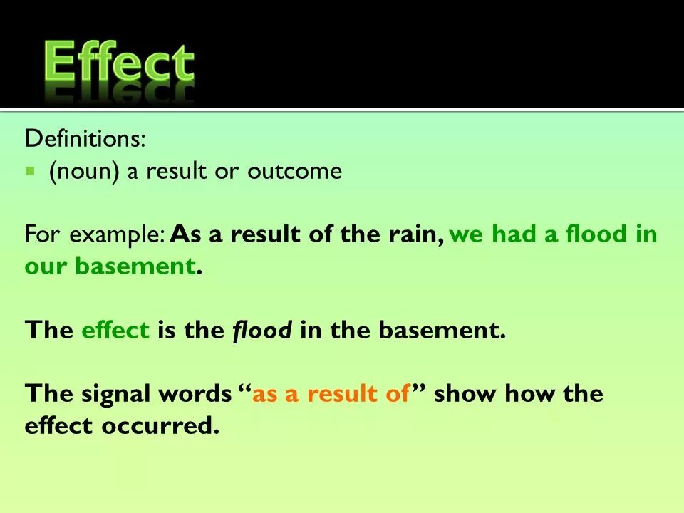 Предложения с as a Result. Предложения со словом Effected. Предложение со словом as as. Effects предложения.