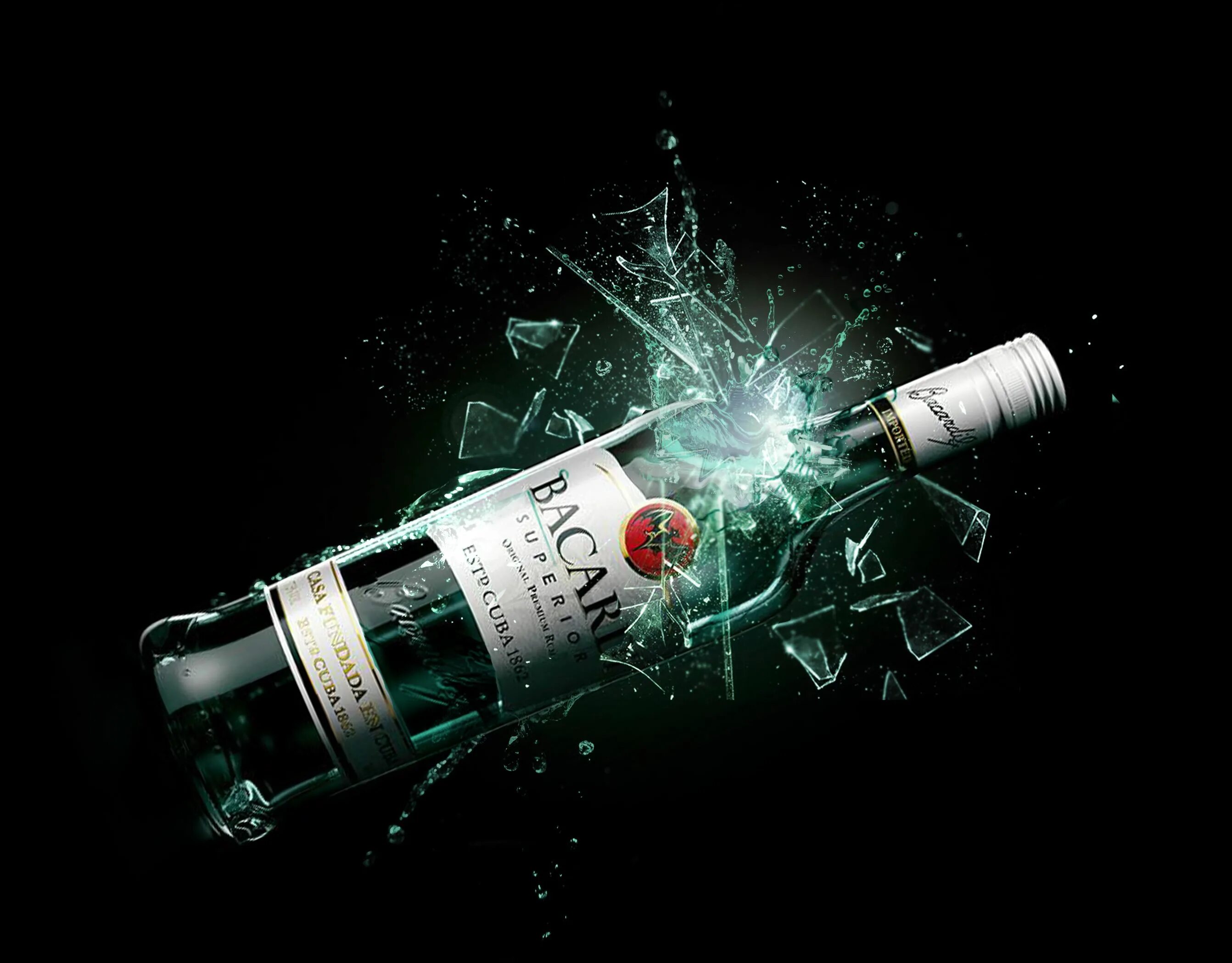 Breaking bottles. Breaking bottles