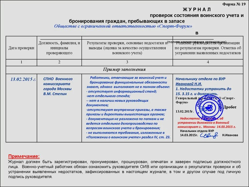 Сообщение об изменениях в военкомат