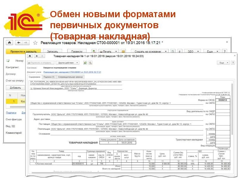 Формат упд для эдо