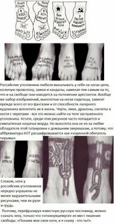 Обозначение тюремных татуировок