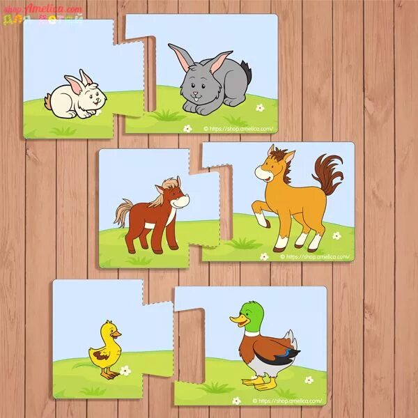Развивающие игры животные