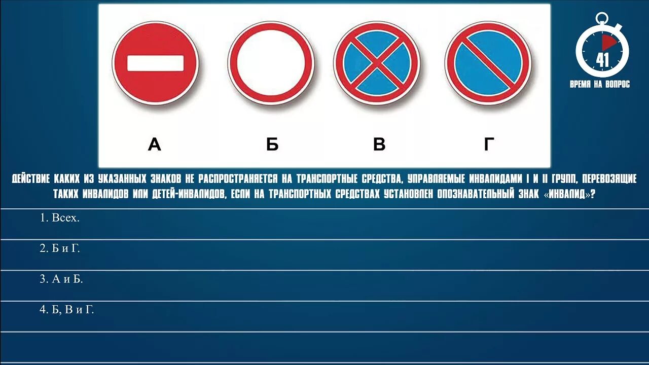 Пдд дорожные знаки билет. Знаки не Распространяющиеся на инвалидов. Действие каких из указанных знаков не распространяется. Действие каких знаков не распространяется на инвалидов 1 и 2 группы. Какие из указанных знаков не распространяется на инвалидов.