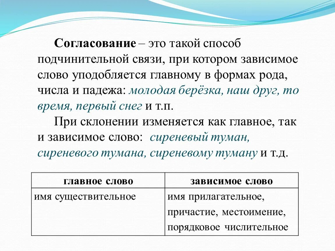 Яркие краски вид подчинительной связи. Согласование это такой способ подчинительной связи при котором. Согласование Зависимое слово. Согласование это такой СПО. Согласование это такая подчинительная связь при которой.