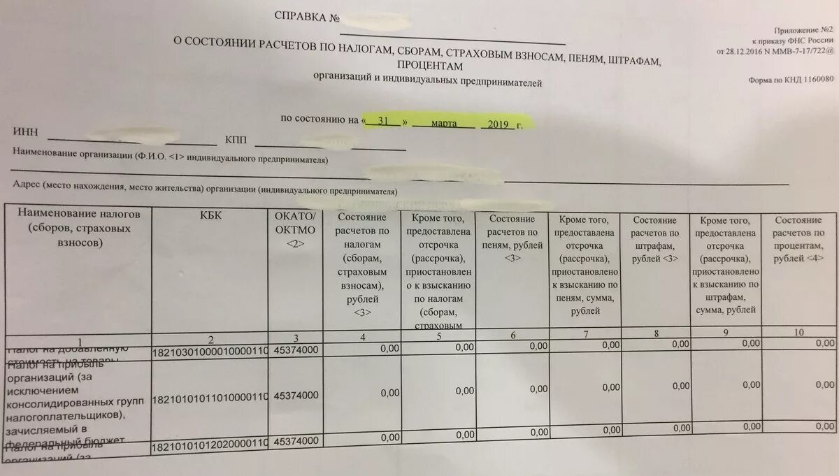 Сверка с налоговым органом