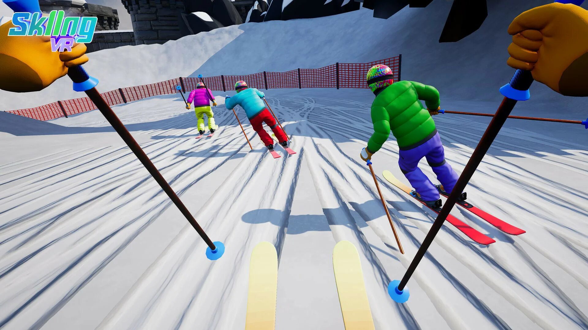 Лыжи VR. Ski игра. Горнолыжный симулятор. Игра Ski 1990.