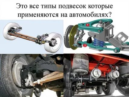 Какие виды подвески