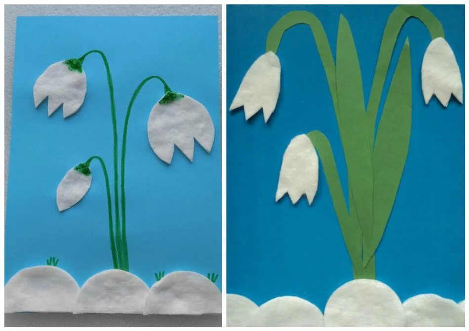 весенняя аппликация. весенняя аппликация. аппликация на весеннюю тему. весенняя аппликация. аппликация для детей 1 класс подснежники из бумаги.
