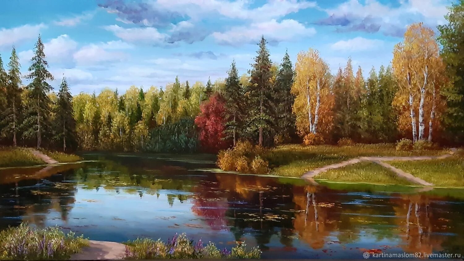 Картины пенза. Картины-осенние пейзажи Сергея Басова. Картина Волкова Золотая осень Тихая речка. Золотая осень картина Пенза. Художник Яна Кольцова.