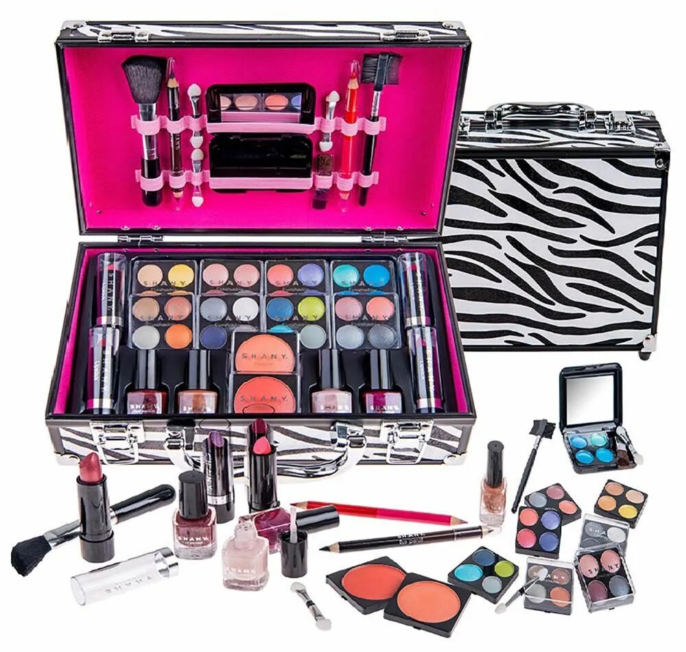 Косметика Shany carry all Makeup Train Case with PR. Triumpf косметический набор Beauty Set n12. Косметика для девочек. Детская декоративная косметика.