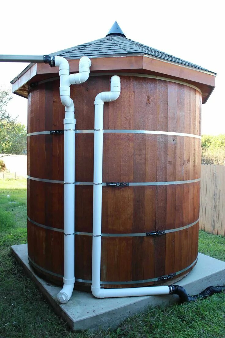 Установить бак для воды. Системы бочек для сбора дождевой воды. Резервуары дождевой воды 6м3. Ёмкость для воды на дачу. Бак для воды на дачу.