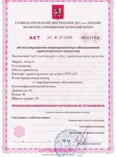 Акт независимой экспертизы