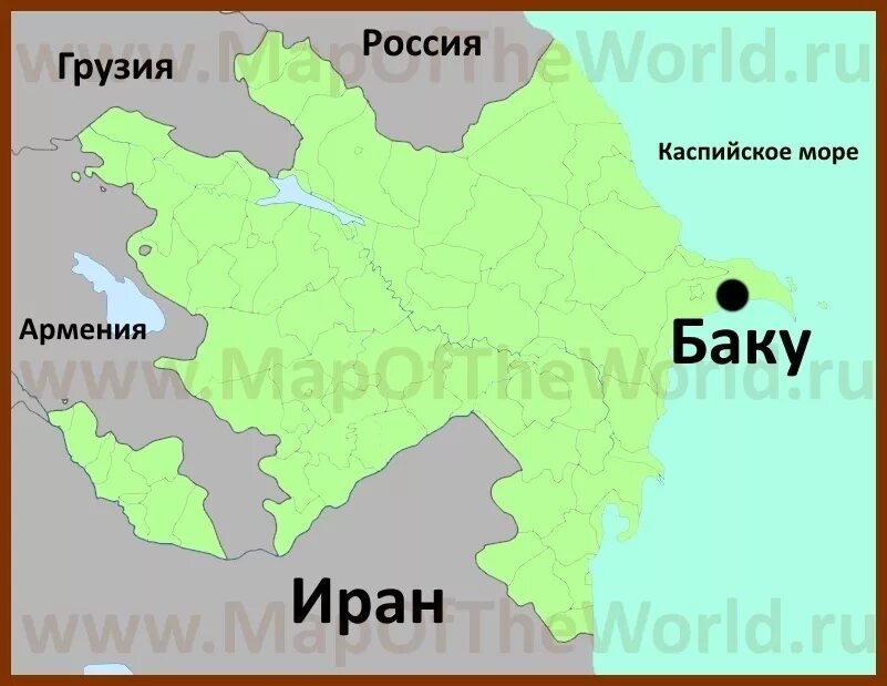 Где баку на карте