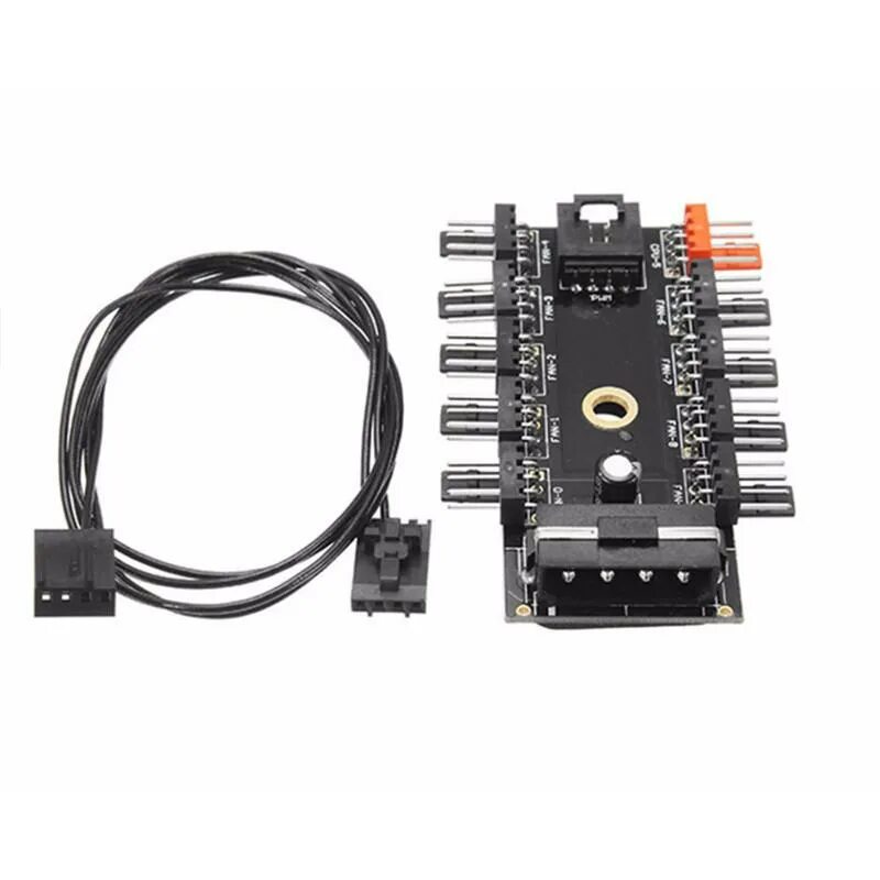 Cpu fan pwm. Контроллер вентиляторов 4 pin molex. 12v 10way 4pin fan hub speed control regulator. хаб 4 pin для вентиляторов molex. pwm контроллер вентилятора 4 pin.
