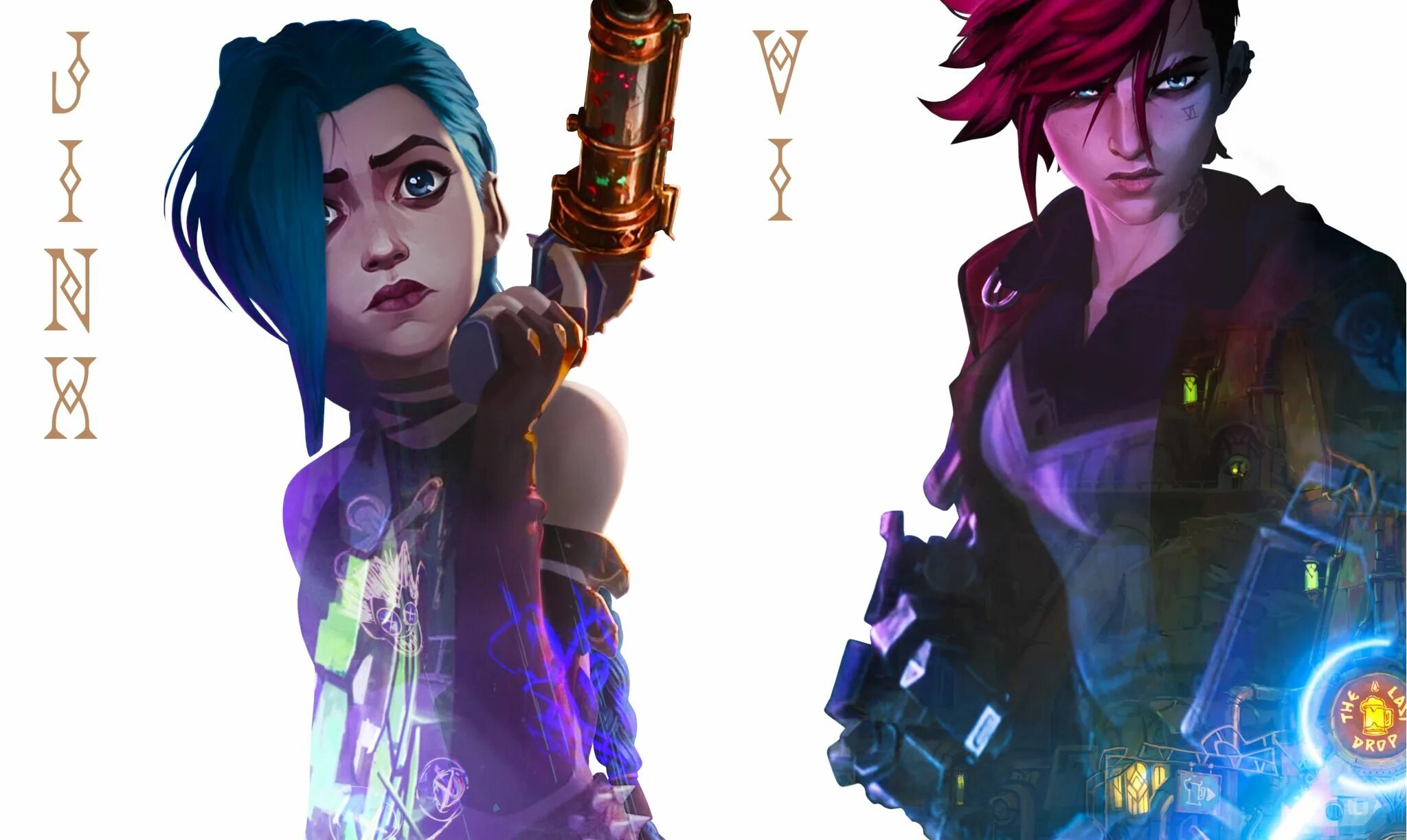 Д вай. Джинкс аркейн. Вай лига легенд арт. Вай лига легенд. League of legends тиби.
