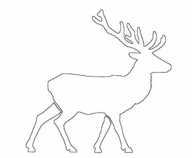 Олень рисунок на окно