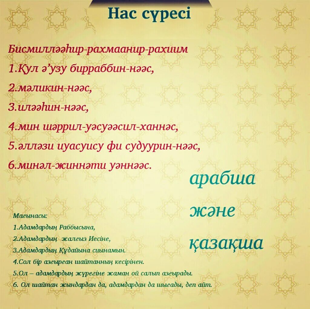 Нас сүресі. Нас сүресі текст қазақша. Нас суреси текст. Нас сүресі текст.