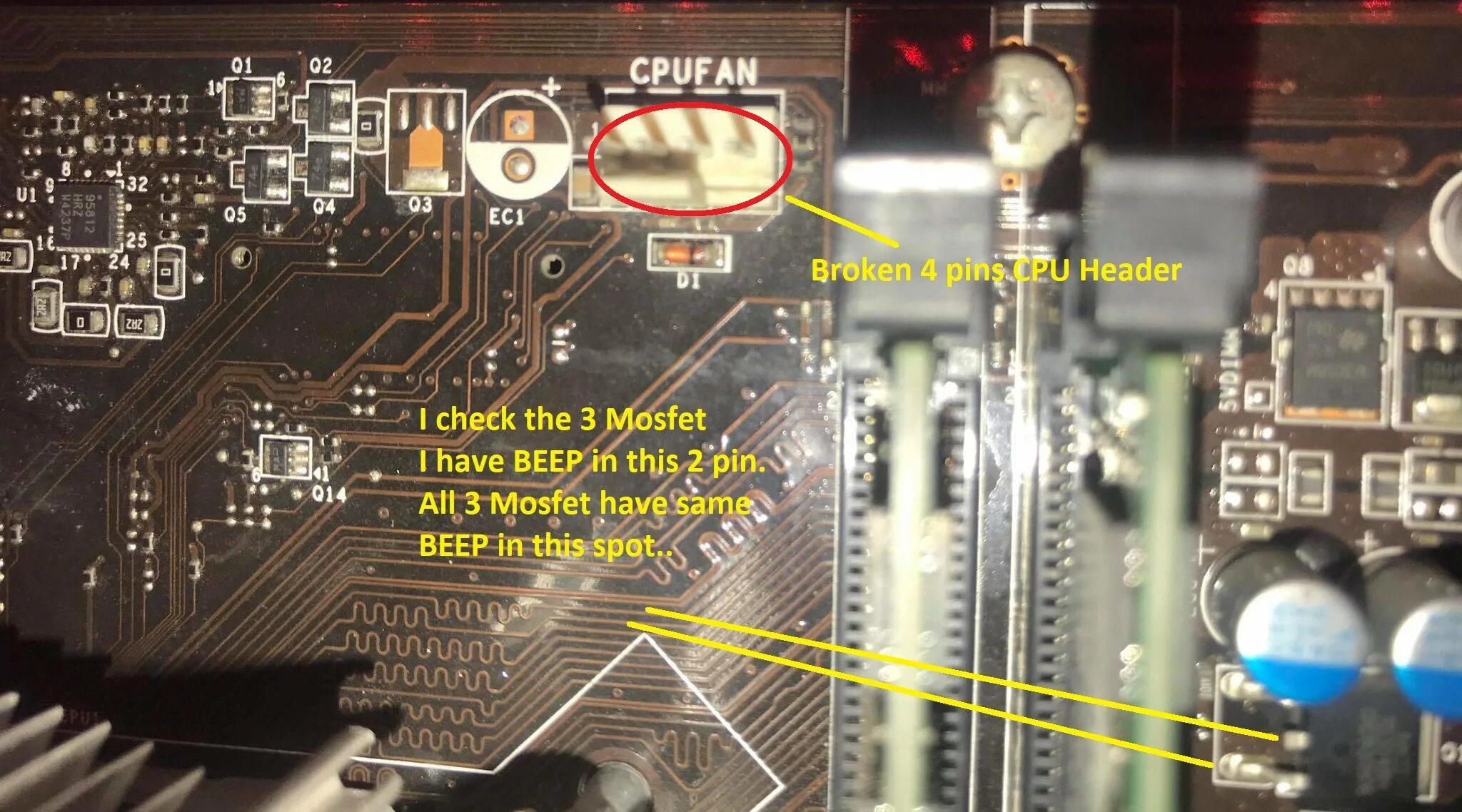 Cpu горит красным на материнской. Cpu fan разъем. cpu fan материнская плата. погнутый разъем cpu fan на материнке. пломба на материнке.