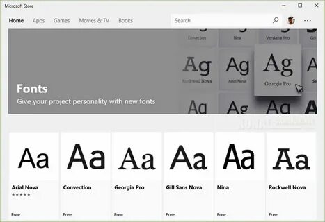 Font widget