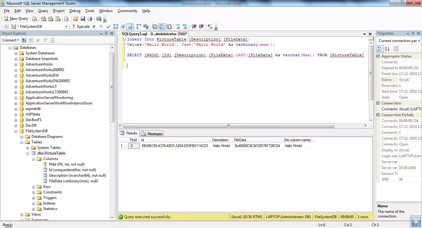 Sql max length. Функция max sql примеры. sql hello world. varbinary sql пример. создание триггеров sql management studio.
