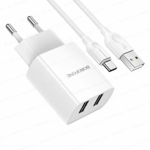 Borofone ba53a. СЗУ Borofone ba53a Type-c. СЗУ Borofone ba53a Type-c 2usb 2.1a POWERWAY White. Сетевое зарядное 2 USB Borofone. Зарядное borofone