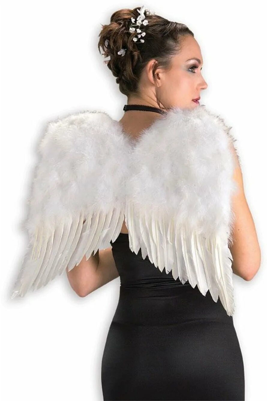 Крылья купить магазин. Белые перьевые Крылья Deluxe. Крылья ангела. Костюм ангела. Крылья из перьев.