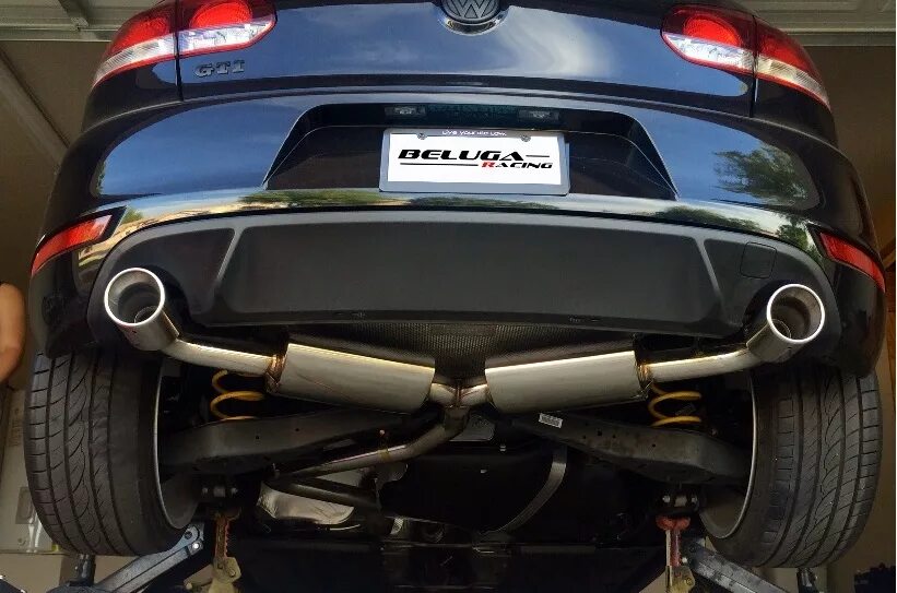 Неровный выхлоп. Выхлоп golf 6 gti. vw golf gti 6 exhaust. выхлопная система vw golf 6. downpipe exhaust mk7.