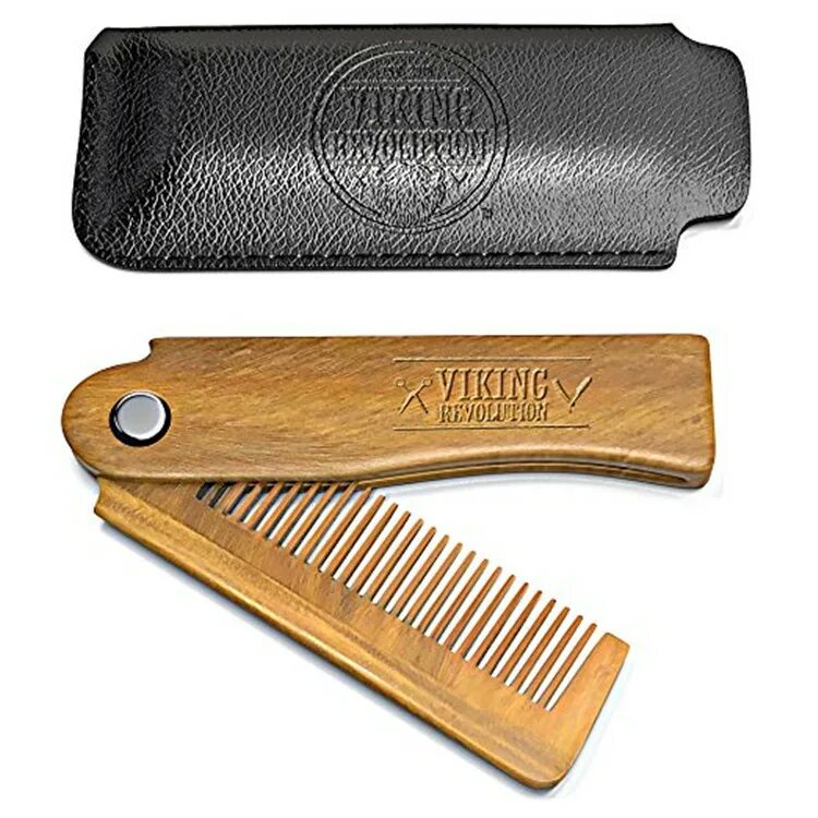 Viking Revolution расческа. Расческа для бороды из сандалового дерева. Складная расческа Folding Comb. Расческа для бороды раскладная.