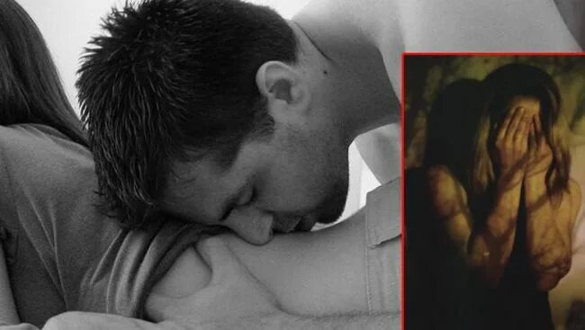 Мужчина и женщина страсть. Пара лежит. Поцелуй внизу. Мужчина и женщина нежность. Красивая лесбийская любовь.