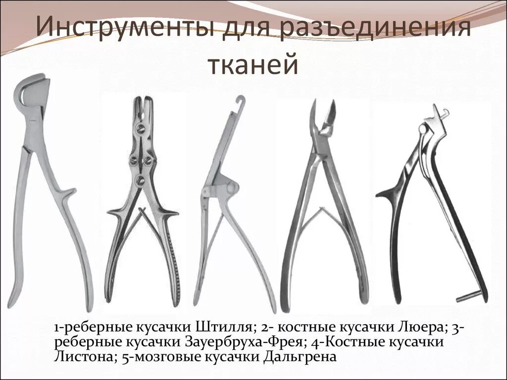 Реберные кусачки Дальгрена. Кусачки Листона хирургические. Кусачки Дальгрена Листона люэра. Хирургические инструменты для разъединения тканей с названиями.