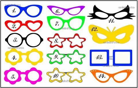 Трафареты очков для вырезания из бумаги (45 фото)