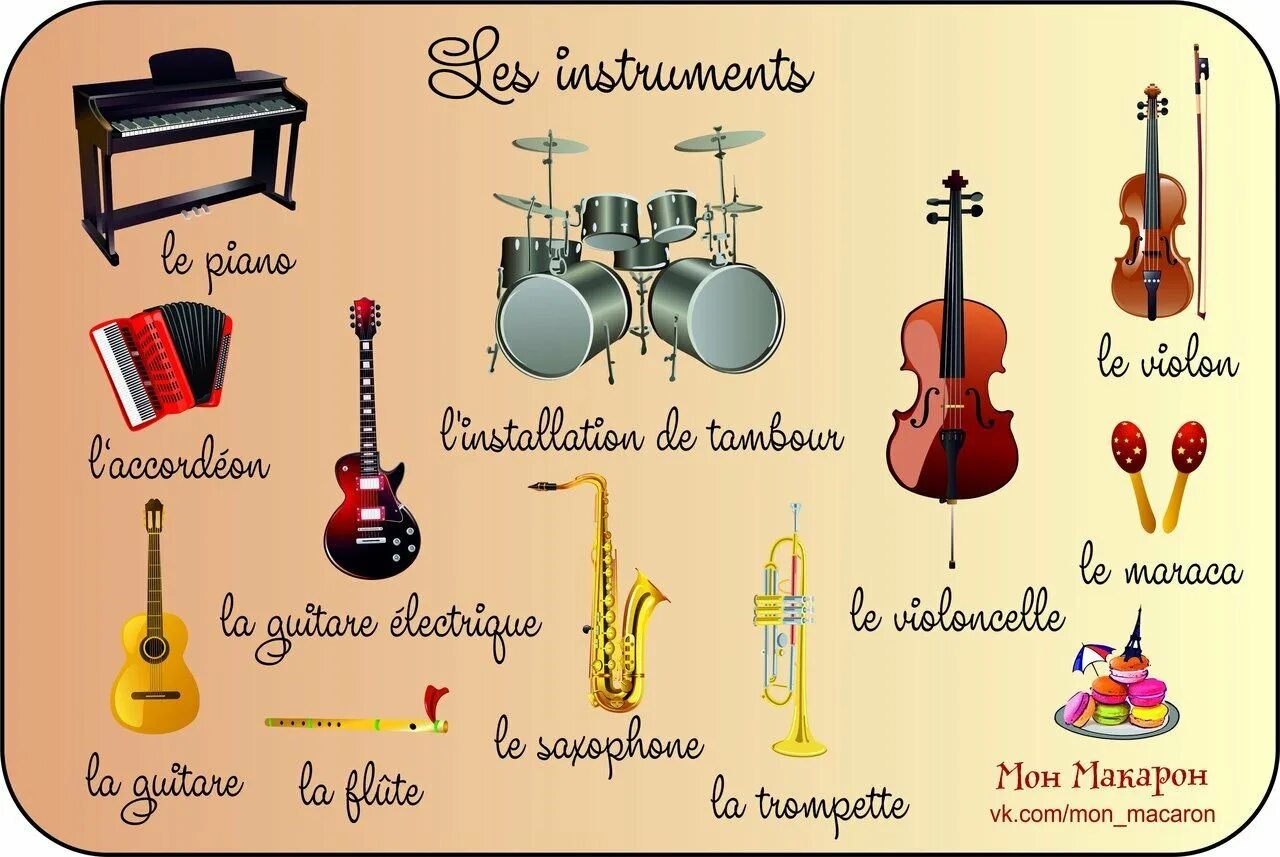Инструменты на французском языке. Французские музыкальные инструменты. Музыкальные инструменты по французски. Музыкальные инструменты на английском. Музыку лексика