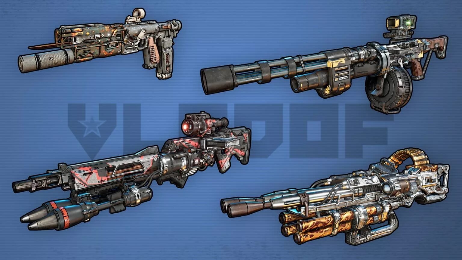 Borderlands 3 легендарные. Borderlands 3 оружие Владоф. Оружие из бордерлендс 3. Borderlands 2 Vladof Weapons. Пушки из бордерлендс 3.