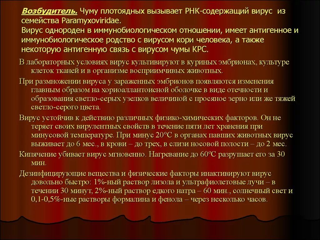 Вирус чумы плотоядных. Возбудиельчумы плотоядных. возбудитель чумы плотоядных. характеристика возбудителя чумы плотоядных.