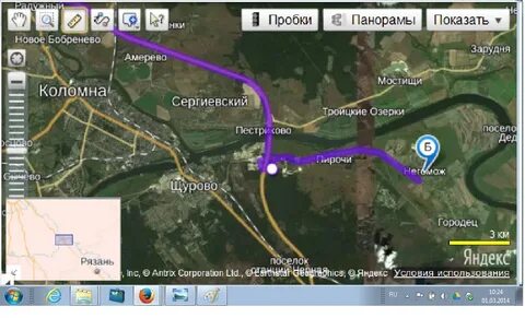 Погода на карте коломна