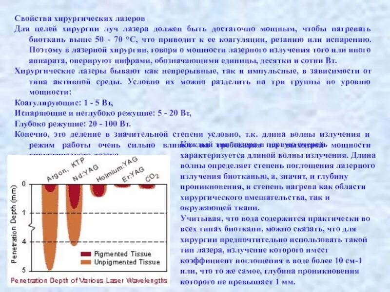 Длину волны излучения лазера определяет. Глубина проникновения лазерного излучения. длина волны излучения лазера. глубина проникновения лазерного излучения в ткани. длина лазерной волны.