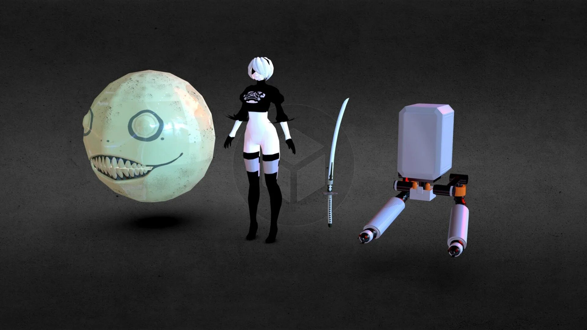 Nier automata 3. Эмиля nier automata. маска эмиля nier automata.