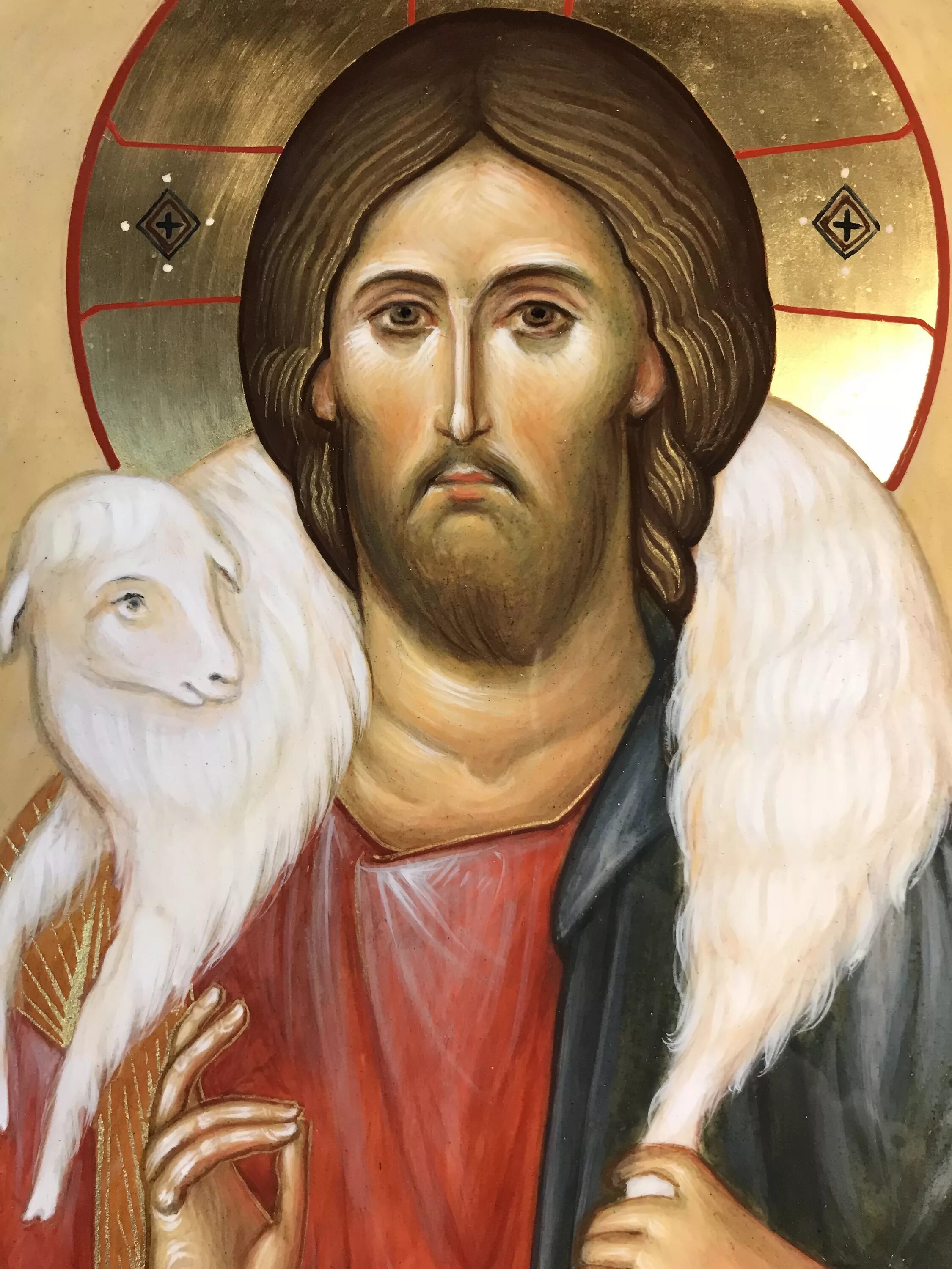 Икона Иисус Христос добрый Пастырь. Икона Господа Пастырь добрый. Христос добрый Пастырь иконография. Иисус добрый Пастырь иконография.