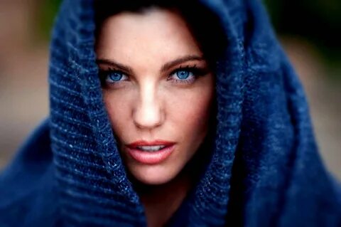 Beautiful big blue eyes