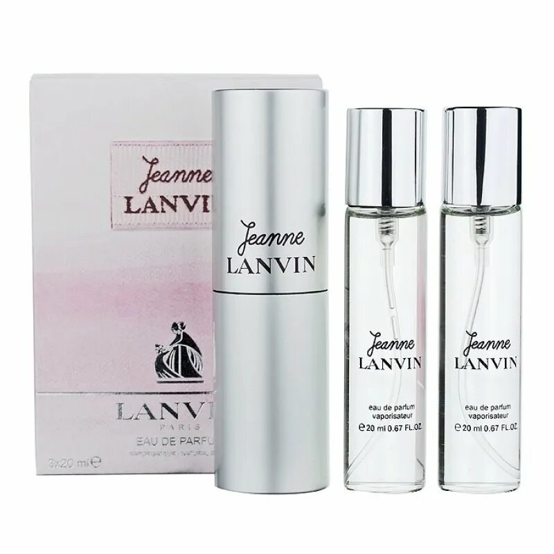 Туалетная вода jeanne. Парфюмерный набор Lanvin Jeanne. Ланвин принцесса 3*20 мл. Духи Eclat 3x20ml.