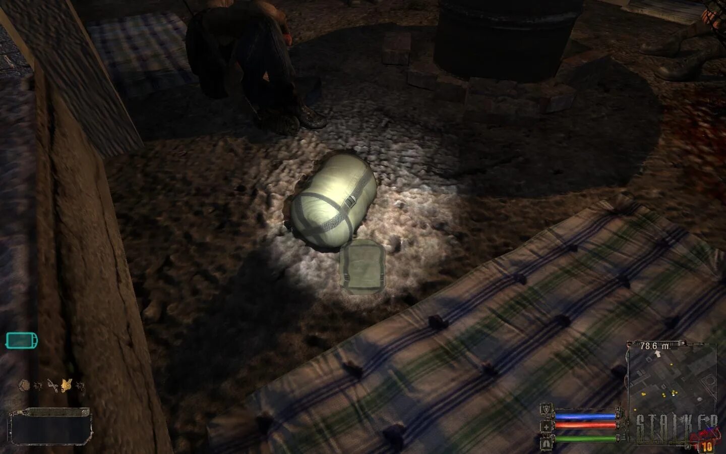 L. T. спальный мешок тени чернобыля. сталкер чн шрам. Clear sky: mystery v2.